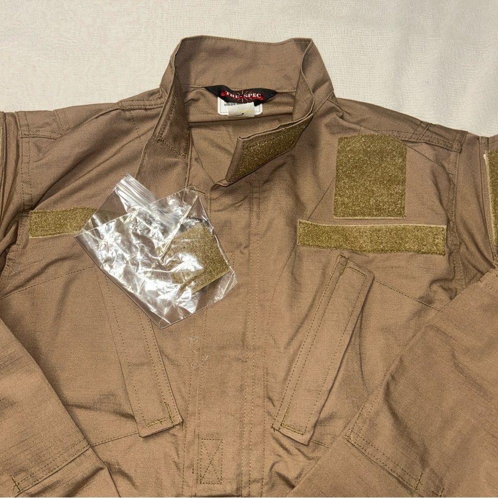 NWT Tru‎ Spec Shirt Mens XSMALL  Brown Camel Ripstop Tactical Response Uniform - Picture 2 of 8